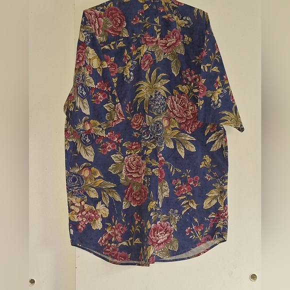 Apparel Workshop Floral Short Sleeve Button Down Men's Shirt Size M - Picture 6 of 7